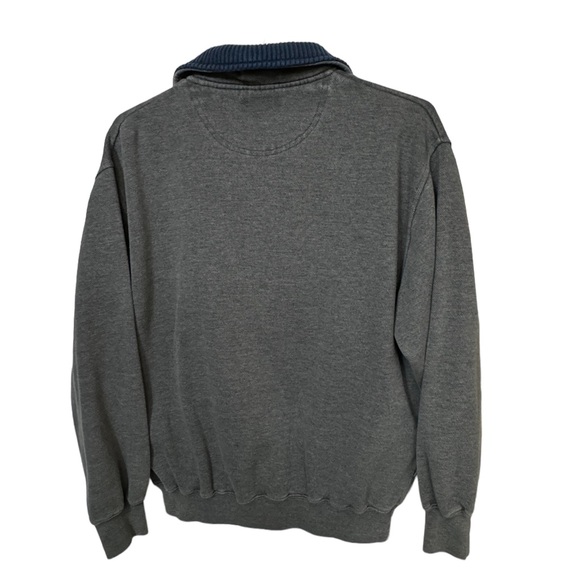 Vintage Taylor & Henry Gray Men’s Full Zip High Neck Sweatshirt MINTY Men’s M - Picture 2 of 5
